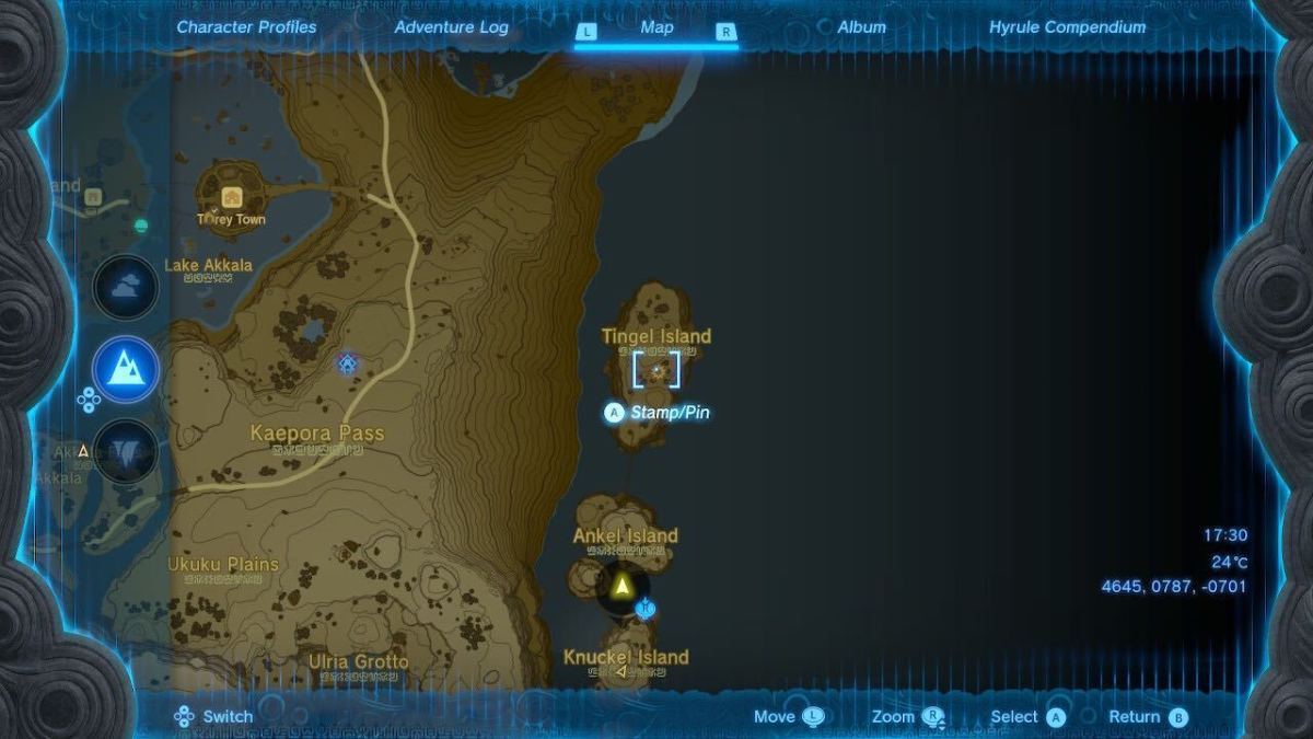 Head to Tingel Island in TOTK to start your search for the Cap of the Wind. 